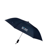 Guarda-chuva pongee automático com cabo de borracha  Ø90 cor azul-marinho vista principal