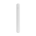 Bateria externa de ABS reciclado com capacidade de 8.000 mAh cor branco sexta vista