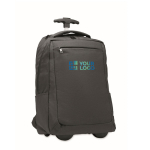 Trolley mochila 2 em 1 com compartimento para portátil 15'' cor preto vista principal