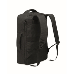 Mochila de RPET com efeito marmorizado e suporte para trolley 15'' cor preto segunda vista