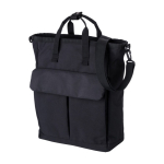 Mala à tiracolo para portátil com 2 bolsos com fecho de velcro 15'' cor preto primeira vista