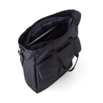 Mala à tiracolo para portátil com 2 bolsos com fecho de velcro 15'' cor preto terceira vista