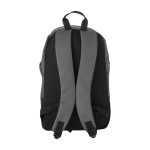 Mochila bicolor para portátil com detalhes coloridos no fecho 15'' cor cinzento terceira vista