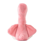 Peluche em forma de flamingo possível de personalizar na etiqueta cor cor-de-rosa terceira vista