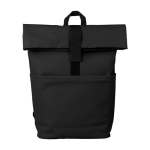 Mochila de PU para portátil com bolso frontal e lateral 15'' cor preto primeira vista