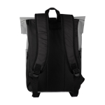 Mochila de PU para portátil com bolso frontal e lateral 15'' cor cinzento primeira vista