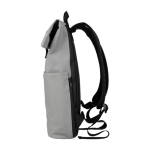 Mochila de PU para portátil com bolso frontal e lateral 15'' cor cinzento terceira vista