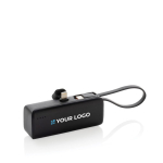 Powerbank com conector lightning e diversas portas 3.000 mAh cor preto vista principal