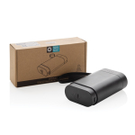 Powerbank portátil removível ideal para reciclar  a bateria10.000 mAh cor preto vista com caixa