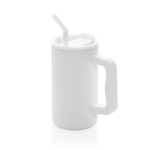 Caneca térmica elegante de aço inoxidável reciclado 800ml cor branco