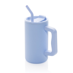 Caneca térmica elegante de aço inoxidável reciclado 800ml cor azul-claro