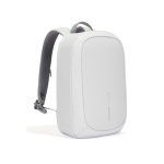 Mochila antirroubo de RPET impermeável com proteção RFID 16” cor branco-sujo