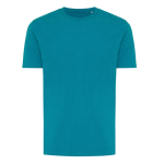 T-shirt unissexo de algodão 100% regular fit 180 g/m2 Iqoniq cor turquesa