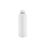 Garrafa de aço inoxidável 90% reciclado com acabamento mate 550ml cor branco