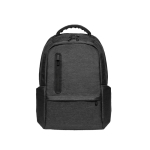 Mochila impermeável de nylon reciclado e RPET 210D para PC 17” cor preto primeira vista