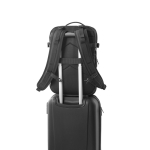 Mochila de viagem de poliéster reciclado denso para portátil 17,3” cor preto quarta vista