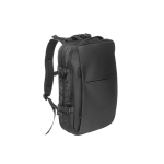 Mochila de viagem de poliéster reciclado denso para portátil 17,3” cor preto