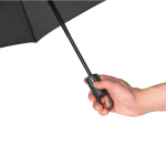 Guarda-chuva dobrável completamente automático de RPET 190T Ø105 cor preto quinta vista