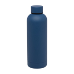 Garrafa de cobre e aço inoxidável reciclado isolada a vácuo 500ml cor azul-marinho segunda vista