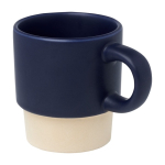 Chávena para café expresso com fundo de argila e acabamento mate 130ml cor azul-marinho