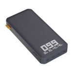 Bateria externa para dispositivos com carregamento rápido 27.000 mAh cor preto