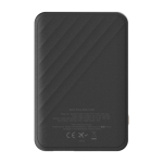 Powerbank de carregamento rápido com 2 portas e FastCharge 5.000 mAh cor preto segunda vista traseira