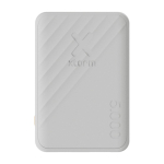 Powerbank de carregamento rápido com 2 portas e FastCharge 5.000 mAh cor branco segunda vista frontal