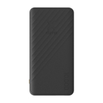 Powerbank de carregamento rápido com tecnologia FastCharge 10.000 mAh cor preto segunda vista frontal