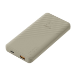 Powerbank de carregamento rápido com tecnologia FastCharge 10.000 mAh cor areia quinta vista