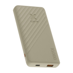 Powerbank de carregamento rápido com tecnologia FastCharge 10.000 mAh cor areia