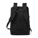 Mochila para portátil resistente de poliéster reciclado 17” cor preto segunda vista traseira