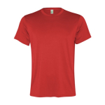 T-shirt desportiva de poliéster reciclado de homem 100 g/m2 Roly cor vermelho