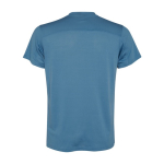 T-shirt desportiva de poliéster reciclado de homem 100 g/m2 Roly cor azul pastel segunda vista traseira