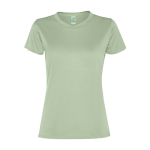 T-shirt desportiva de poliéster reciclado de mulher 100 g/m2 Roly cor verde suave