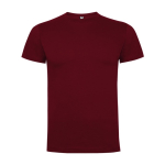 T-shirt de manga curta em algodão para homem 165 g/m² Roly cor bordeaux