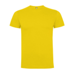 T-shirt de manga curta em algodão para homem 165 g/m² Roly cor amarelo