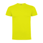 T-shirt de manga curta em algodão para homem 165 g/m² Roly cor amarelo-claro