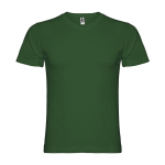 T-shirt de manga curta em algodão com gola em V para homem 155 g/m² Roly cor verde garrafa