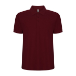 Polo piqué de homem em algodão e poliéster 190 g/m² Roly cor bordeaux