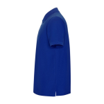 Polo piqué de homem em algodão e poliéster 190 g/m² Roly cor azul vista lateral