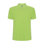 Polo piqué de homem em algodão e poliéster 190 g/m² Roly cor verde-lima