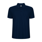 Polo piqué de homem em algodão e poliéster 190 g/m² Roly cor azul-marinho