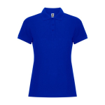 Polo piqué de mulher em algodão e poliéster 190 g/m² Roly cor azul