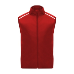 Colete de running corta-vento e respirável unissexo 70 g/m² Roly cor vermelho