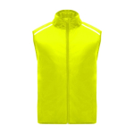 Colete de running corta-vento e respirável unissexo 70 g/m² Roly cor amarelo fluorescente