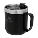 Caneca térmica em aço inoxidável e tritão Stanley Classic 350ml cor preto segunda vista