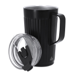 Caneca térmica de aço inoxidável reciclado com pega lateral 350 ml terceira vista