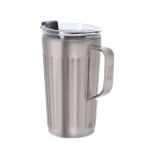 Caneca térmica de aço inoxidável reciclado com pega lateral 350 ml vista principal