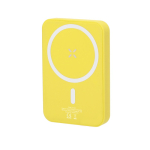 Powerbank para telemóvel com fixação magnética MagSafe 5000 mAh cor amarelo primeira vista