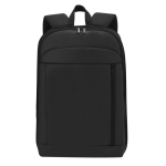 Mochila expansível para portátil feita de PU e poliéster 15'' cor preto primeira vista